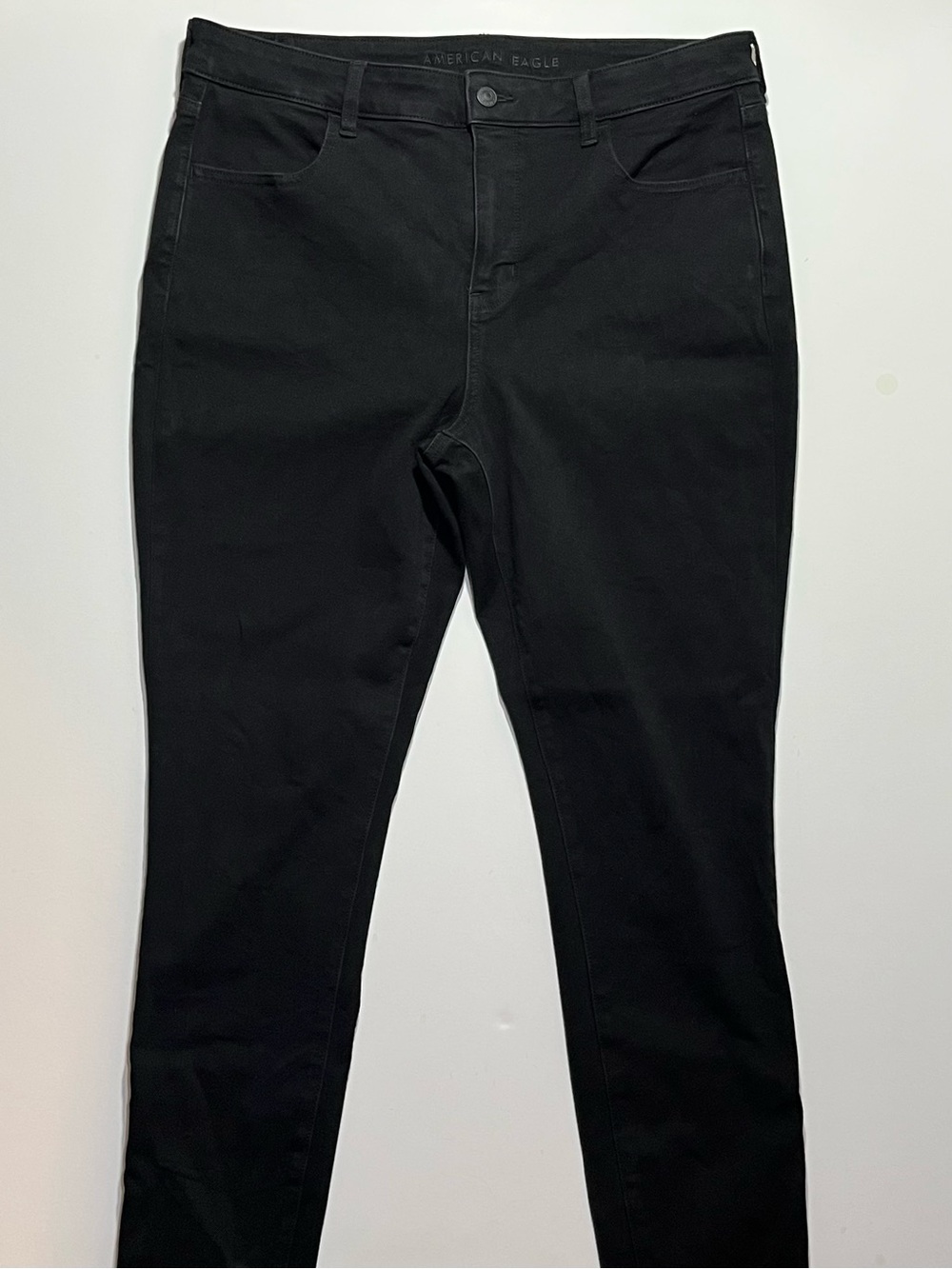 American Eagle High Rise Jegging, Dream Stretch, Size 16 Long, Black